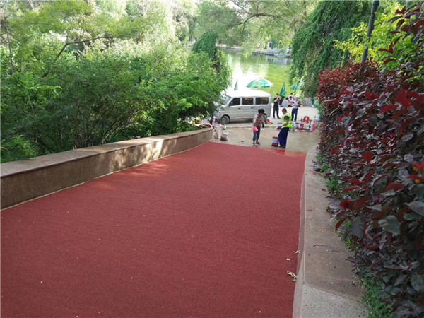 达州彩色路面施工